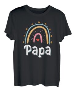 Papa Regenbogen Geburtstag Party Papa Passende Familie Regenbogen T-Shirt