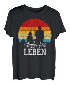 Papa & Sohn Angler Fürs Leben - Partnerlook Angeln Vatertag T-Shirt