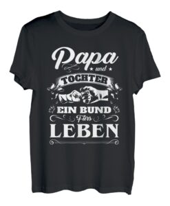 Papa und Tochter Partnerlook Spruch Vater Vatertag T-Shirt