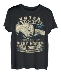 Papa Vater Tochter Partnerlook Vatertag Geburtstag Geschenk T-Shirt