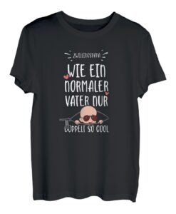 Papa: Zwillingspapa Wie Ein Normaler Vate... Schwangerschaft T-Shirt
