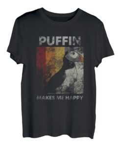 Papageientaucher TShirt Retro Silhouette