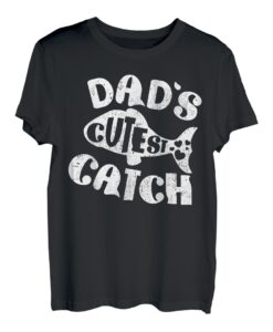 Papas süßester Fang zum Angeln, Papas Sohn, passender Vatertag T-Shirt