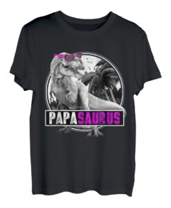 Papasaurus Dinosaurier Papa T-Shirt