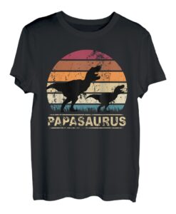 Papasaurus Rex Vater Dinosaurier Familien Dino Papa Saurus T-Shirt