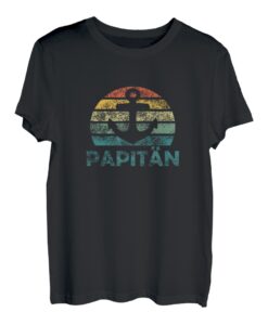 Papitän Vatertag bester Papa Anker Norden Kapitän T-Shirt