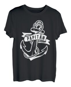 Papitän werdender Papa 2022 Vater Spruch Geschenk Vatertag T-Shirt