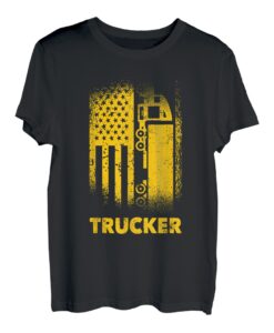 Patriotischer Trucker der Vereinigten Staaten T-Shirt