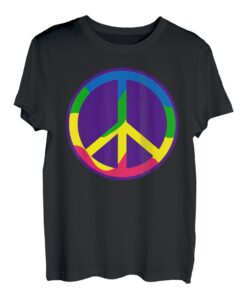 Peace, Love Hippie Kostüm Peace Zeichen 60er 70er Jahre T-Shirt