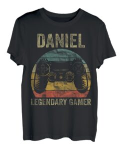 Personalisiertes Legendary Gamer Shirt Daniel Name Video Gamer T-Shirt
