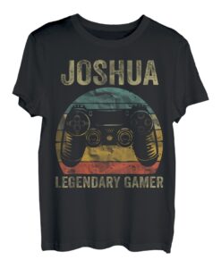 Personalisiertes Legendary Gamer Shirt Joshua Name Video Gamer T-Shirt