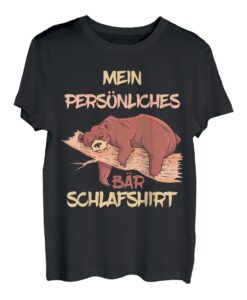 Persönliches Bär Schlafshirt Pyjama Geschenk Bär Schlafanzug T-Shirt