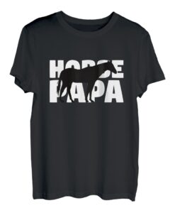 Pferd Papa Geschenk für Pferdeliebhaber Tier Vater Pferd Papa T-Shirt
