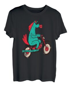 Pferde Mofa Moped Motorrad Lustig T-Shirt