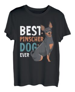 Pinscher Hund Papa zum Vatertag für alle Väter T-Shirt