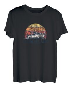 Plum Island MA Vintage Bootfahren 70er Jahre Retro Boot Design T-Shirt