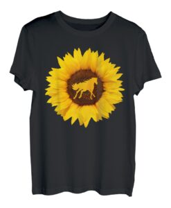 Pony-Geschenk für Damen und Herren, Fohlen, Nag Filly Sonnenblumenliebhaber T-Shirt