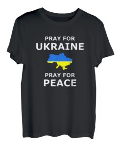 Pray for Ukraine Peace Ukraine Flagge T-Shirt