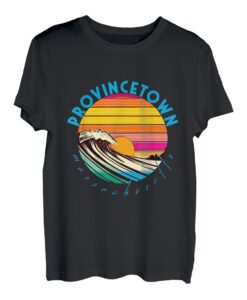 Provincetown Retro 1980er Stil Massachusetts Beach T-Shirt