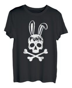 Punk Skull Rabbit Rock Music Ästhetische Subkultur Rocker T-Shirt