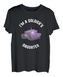 Purple Up Militär Kind Monatsbewusstsein Soldaten Tochter T-Shirt