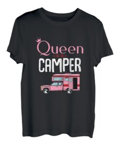 Queen Of The Camper Camping Zelten Urlaub Aufenthalt Lustig T-Shirt