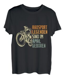 Radsport Legenden sind im April geboren Geburtstag MTB Bike T-Shirt