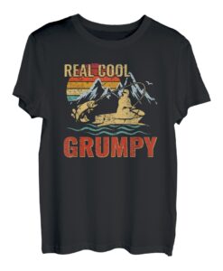 Real Cool Grumpy Tee Angeln Vatertag Opa Geschenk T-Shirt