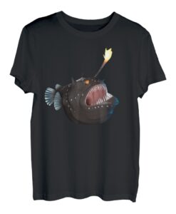 Realistische Anglerfish Creatures Tiefseemonster Angler Fisch T-Shirt