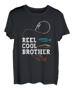 Reel Cool Brother Fishing Fisherman Lustiger Knebel, Vintage/Retro T-Shirt