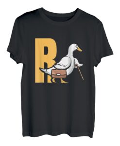 Rente R Ente Rentner Lustiges Geschenk Ruhestand Abschied T-Shirt