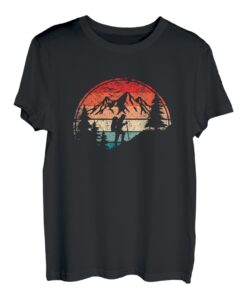 Retro Bergwandern Berge Natur Wandern T-Shirt