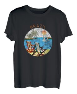 Retro Brasilien Souvenir - Vintage Strand Urlaub T-Shirt