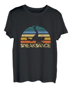 Retro Breakdancing Tanzender Tänzer Breakdancer Hip Hop T-Shirt