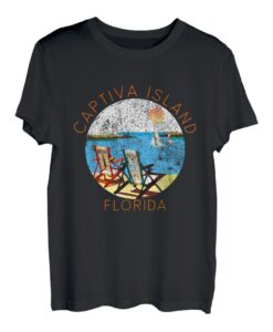 Retro Captiva Island Souvenir - Vintage Strand Urlaub T-Shirt