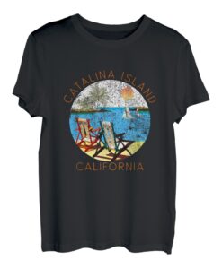 Retro Catalina Island Souvenir - Vintage Strand Urlaub T-Shirt