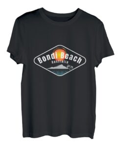 Retro Cool Bondi Beach Australien Vintage Sonnenuntergang Neuheit Kunst T-Shirt