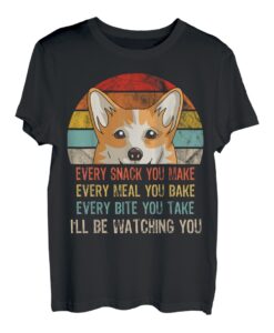 Retro-Corgi Every Snack You Make Every Meal You Bake T-Shirt