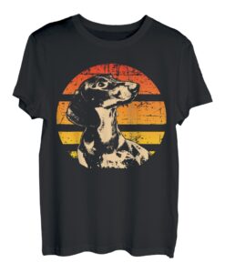 Retro Dackel T-Shirt Geschenk Idee