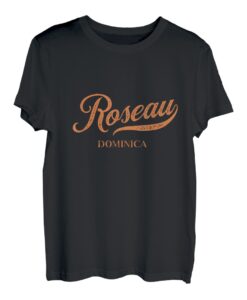 Retro Dominica City - Weinlese Roseau T-Shirt