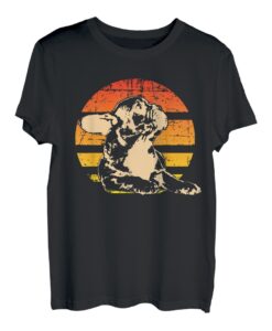 Retro Französische Bulldogge T-Shirt Geschenk Idee