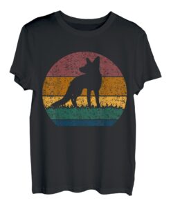 Retro-Fuchs für Männer, Frauen, Kinder, lustiges Tier, Vintage T-Shirt