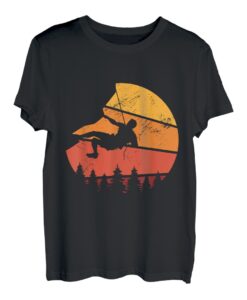 Retro Graphic Climbing Bouldern Rock Climber Mountaineer T-Shirt