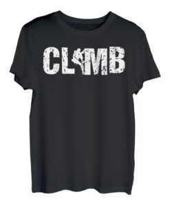 Retro Graphic Climbing Bouldern Rock Climber Mountaineer T-Shirt