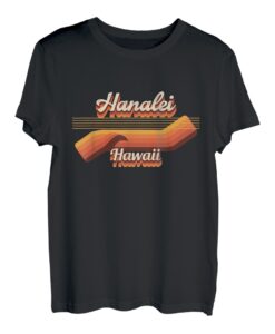 Retro Hanalei 80er Jahre Outfit - Hanalei Beach T-Shirt