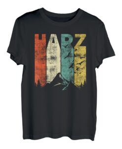 Retro Harz Berge Wandern Urlauber Geschenke T-Shirt