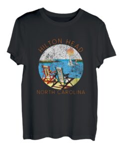 Retro Hilton Head Souvenir - Vintage Strand Urlaub T-Shirt