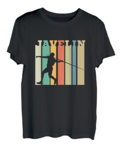 Retro Javelin Wurfbahn und Feldwerfer T-Shirt
