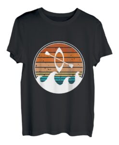 Retro Kajak Angeln T-Shirt T-Shirt