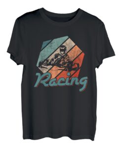Retro Kart Go Kart Racing Pit Crew Fahrer T-Shirt